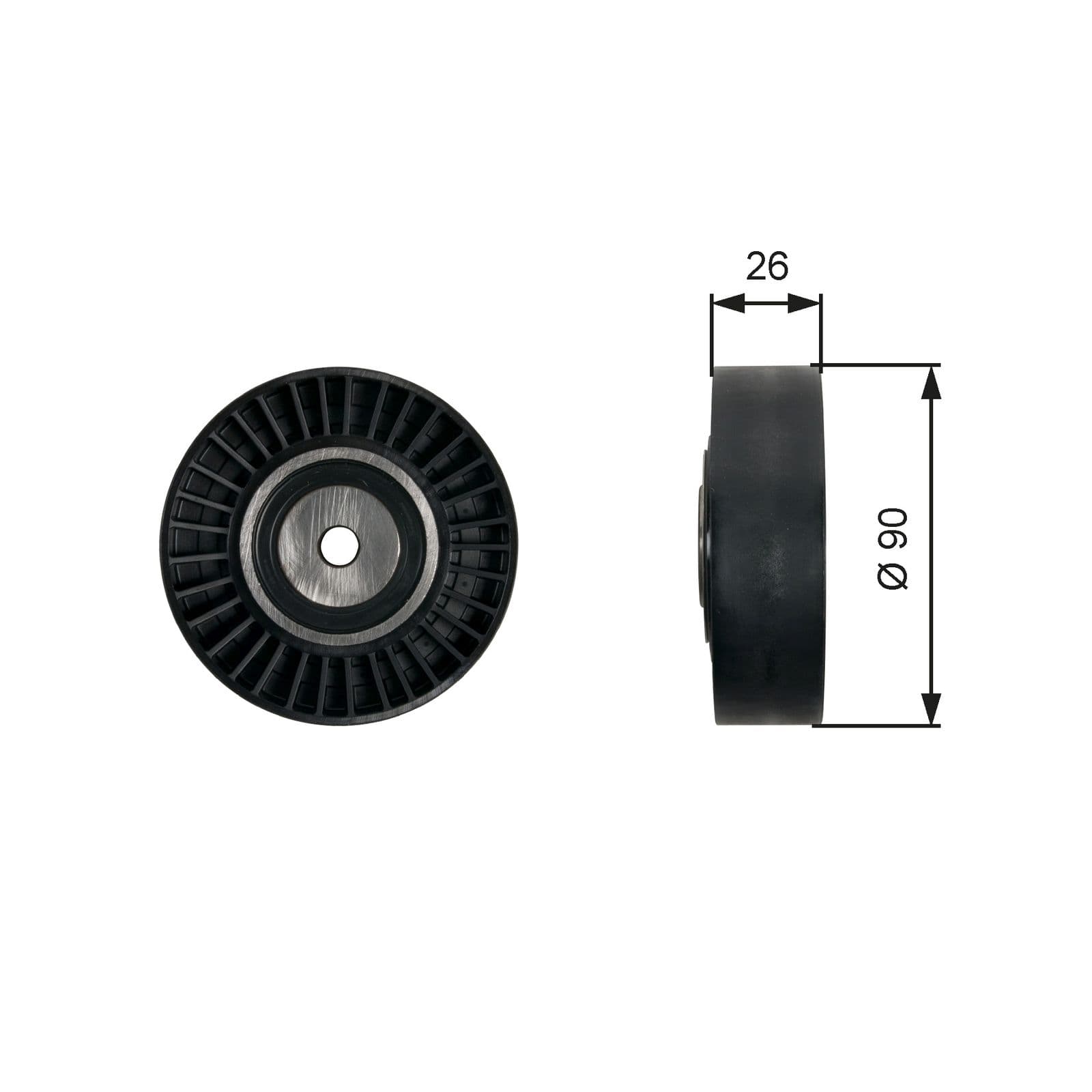 Rola ghidare/conducere, curea transmisie GATES DriveAlign™ T36461