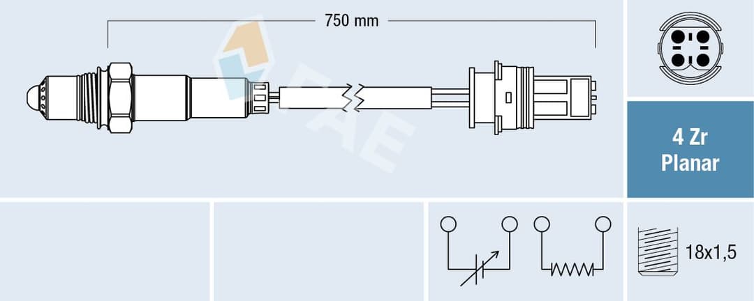 Sonda Lambda FAE 77334