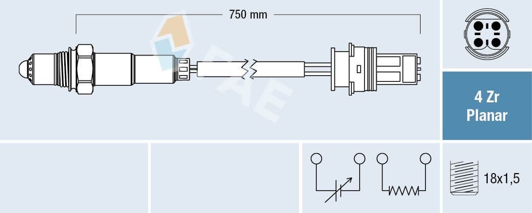 Sonda Lambda FAE 77334