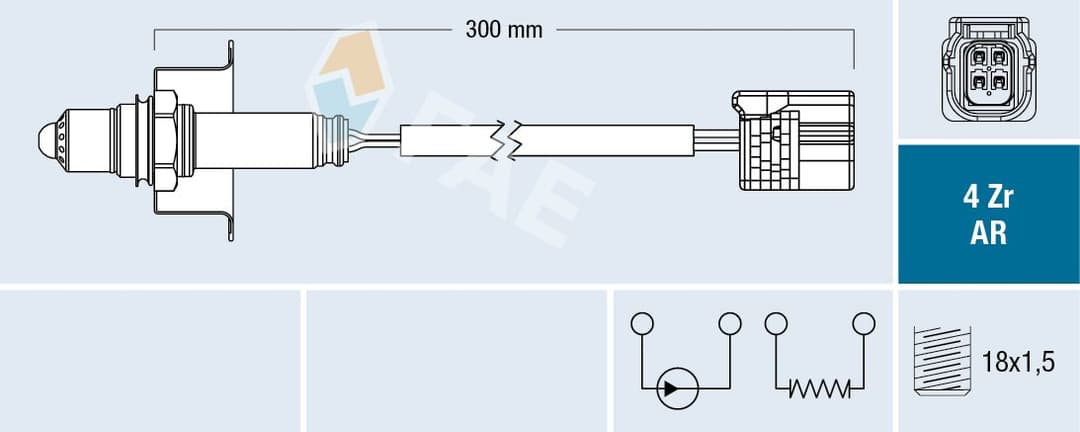 Sonda Lambda FAE 75622