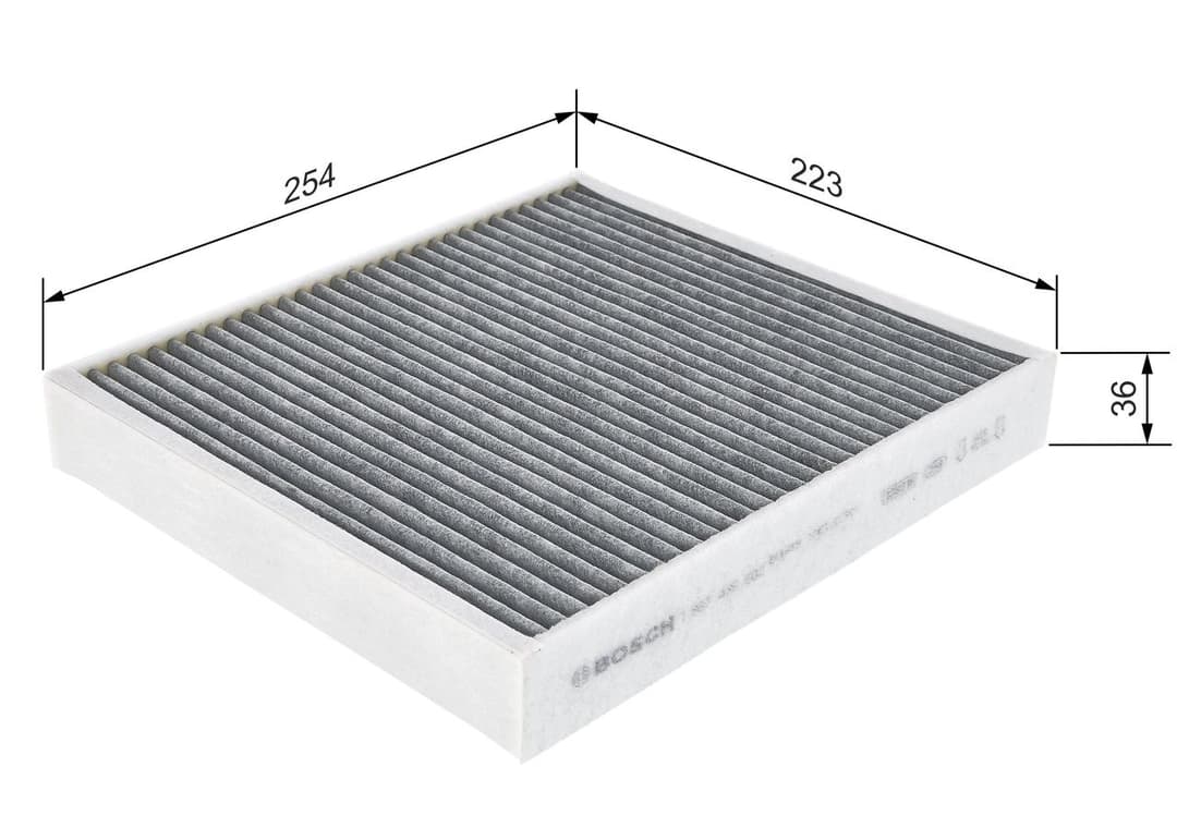 Filtru, aer habitaclu BOSCH 1 987 435 502