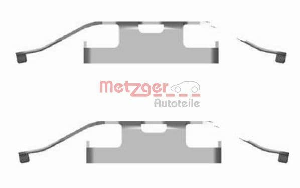 Set accesorii, placute frana METZGER 109-1682