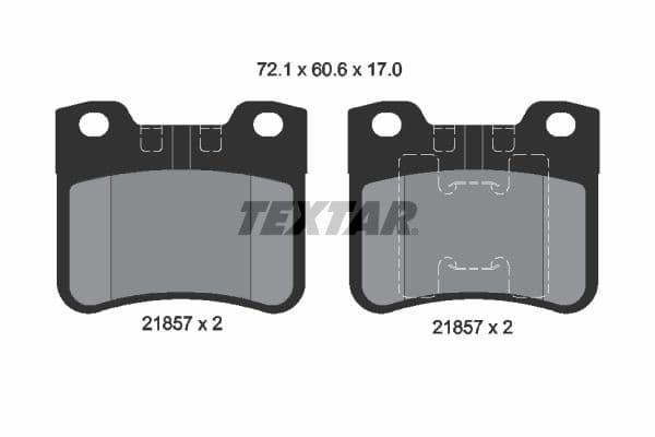 set placute frana,frana disc TEXTAR Q+ 2185701