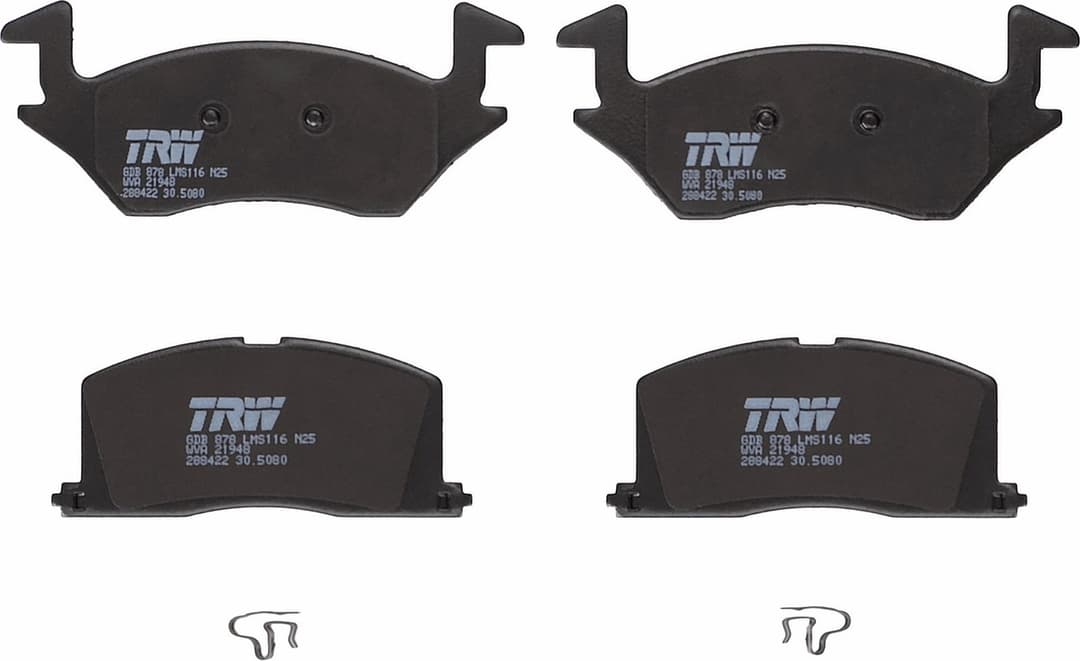 set placute frana,frana disc TRW GDB878