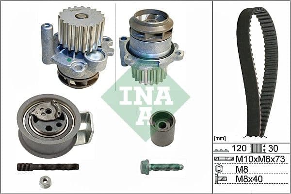 Set pompa apa + curea dintata Schaeffler INA 530 0091 30