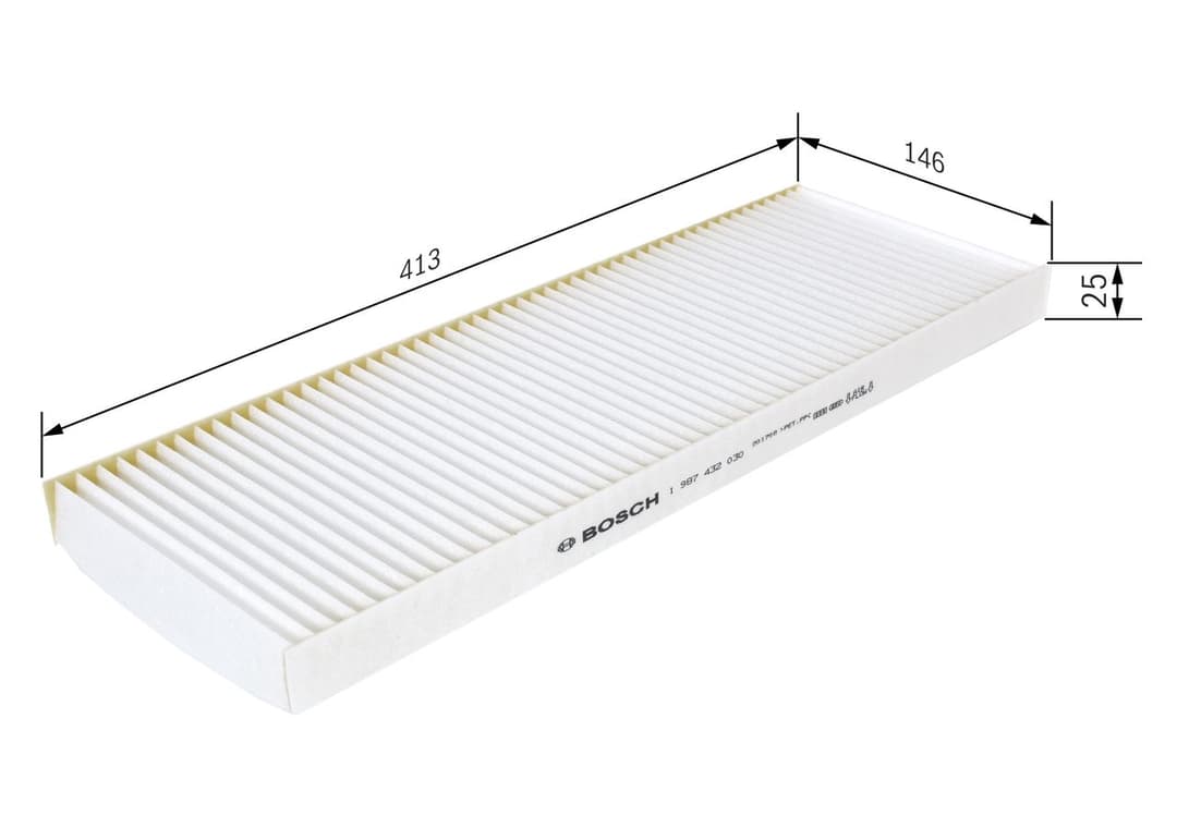 Filtru, aer habitaclu BOSCH 1 987 432 030
