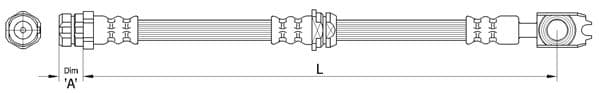 Furtun frana METZGER 4110439