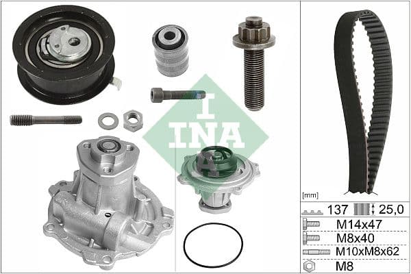 Set pompa apa + curea dintata Schaeffler INA 530 0377 31