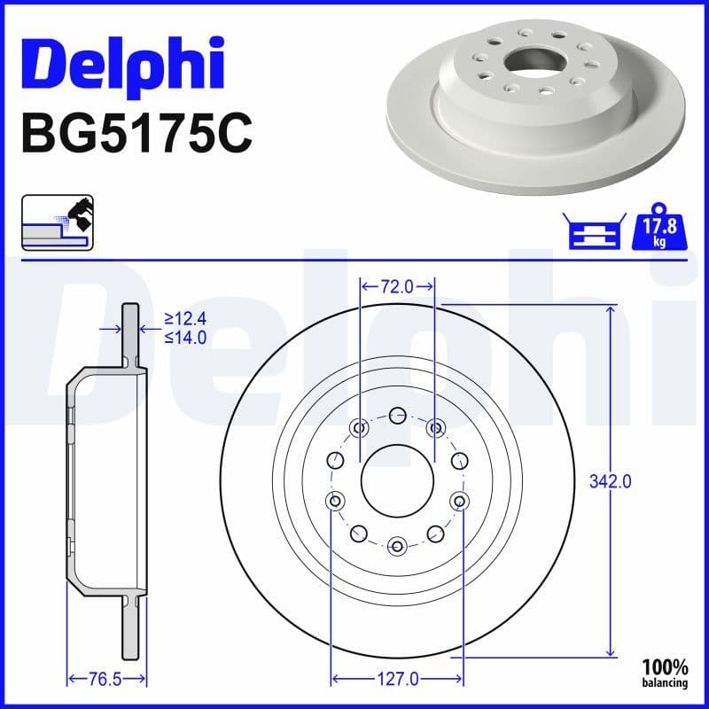 Disc frana DELPHI BG5175C