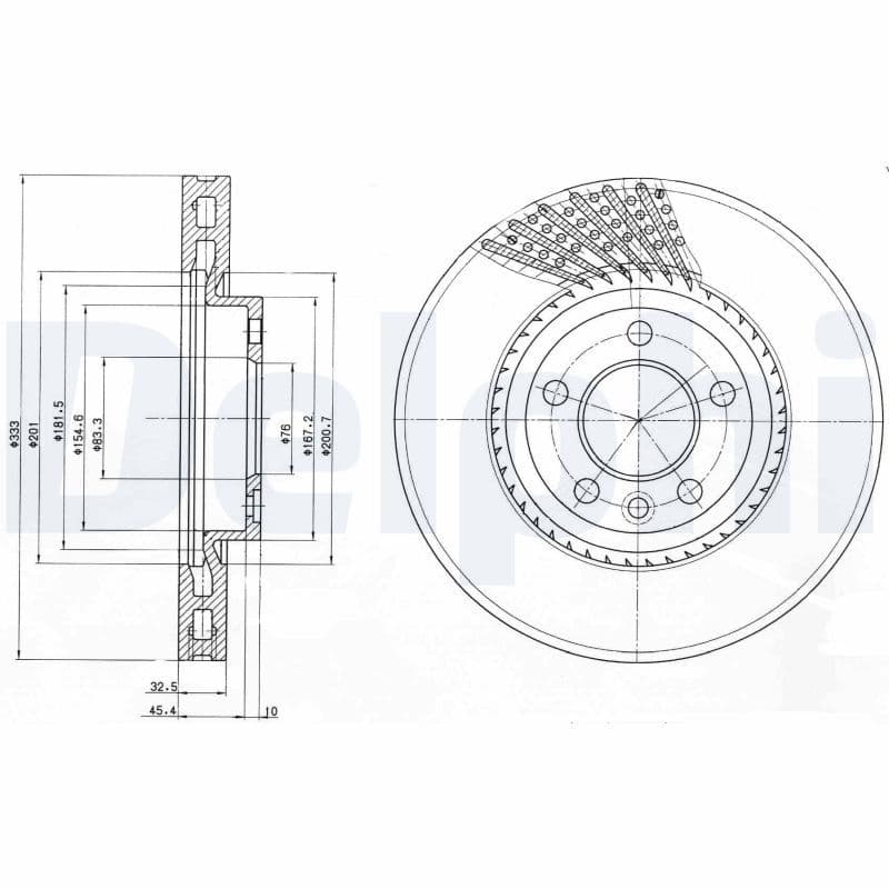 Disc frana DELPHI BG9892