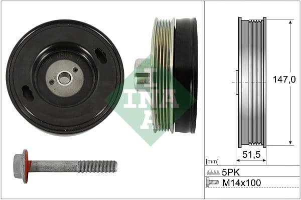 Fulie curea, arbore cotit Schaeffler INA 544 0509 20
