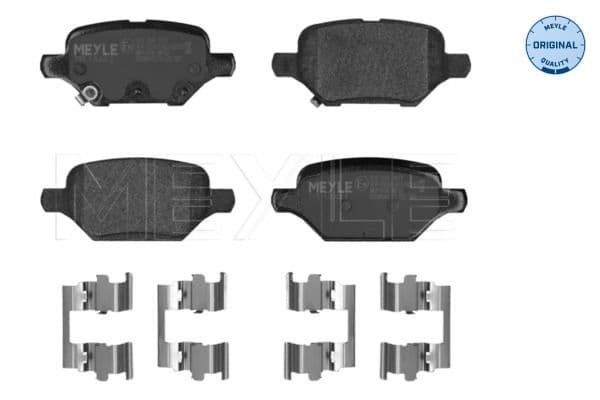 set placute frana,frana disc MEYLE -ORIGINAL: True to OE. 025 229 3017