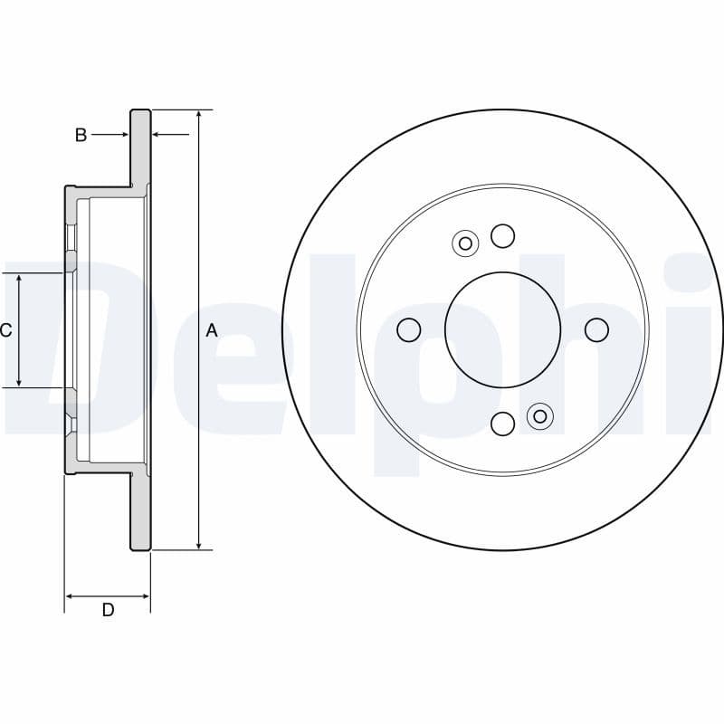 Disc frana DELPHI BG4917C