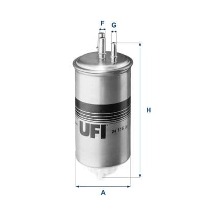 filtru combustibil UFI 24.116.00