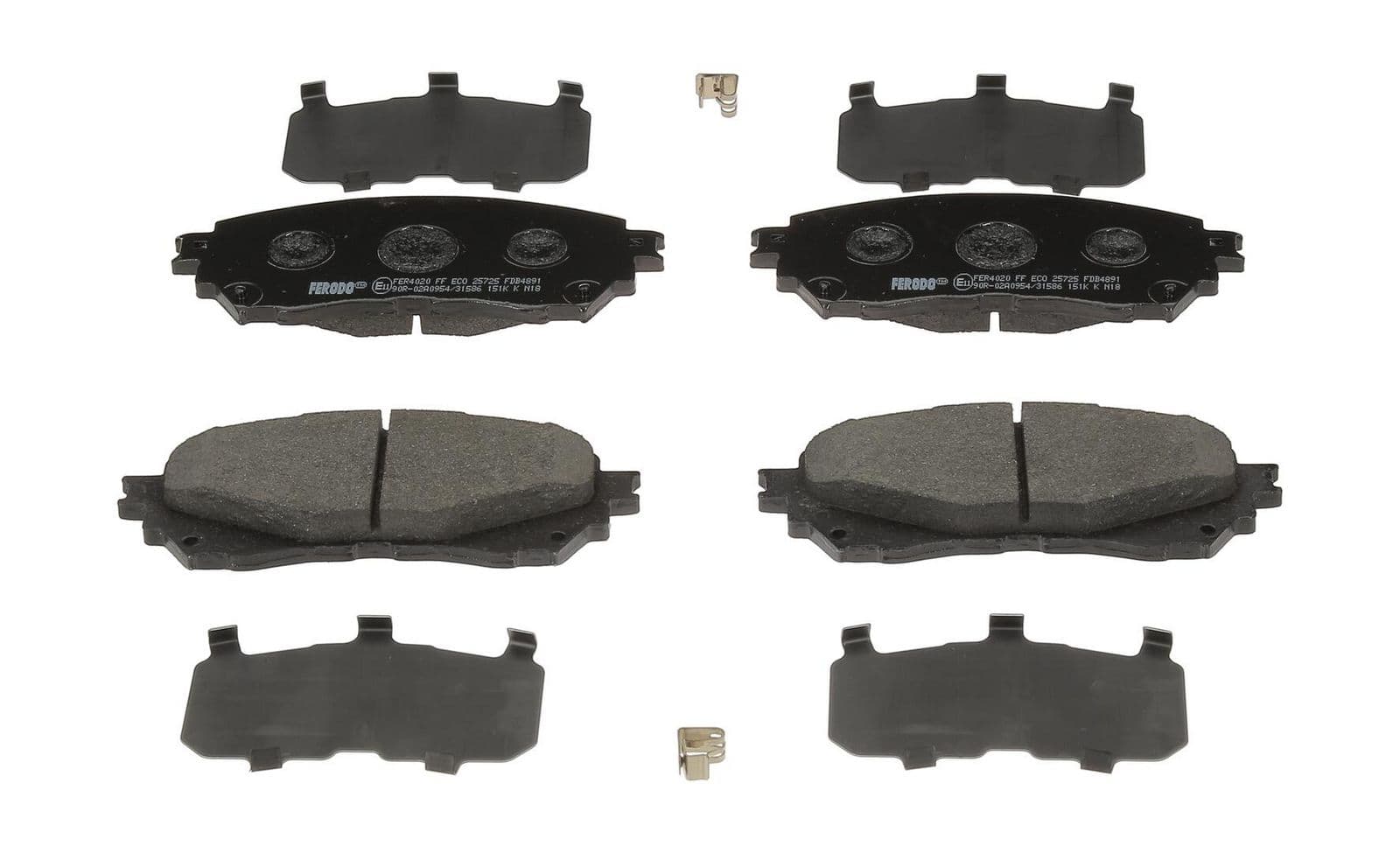 set placute frana,frana disc FERODO PREMIER ECO FRICTION FDB4891