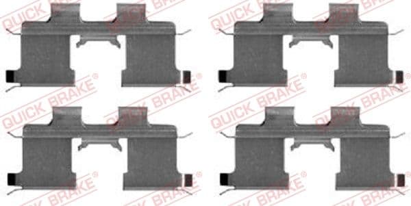 Set accesorii, placute frana QUICK BRAKE 109-1667