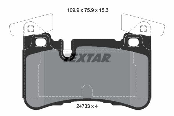 set placute frana,frana disc TEXTAR 2473301