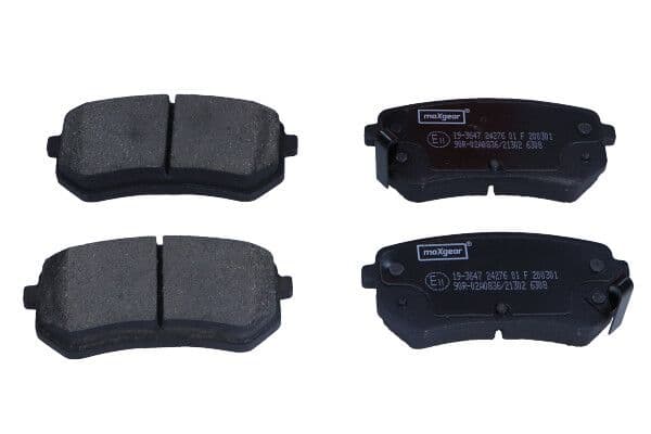 set placute frana,frana disc MAXGEAR 19-3647