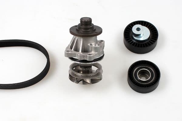 Pompa apa + Set curea transmisie cu caneluri HEPU PK04720