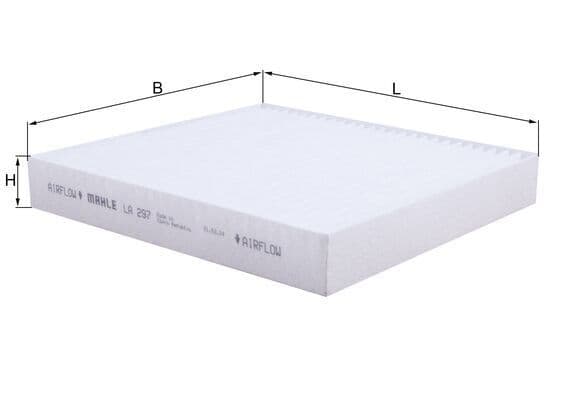 Filtru, aer habitaclu MAHLE LA 297