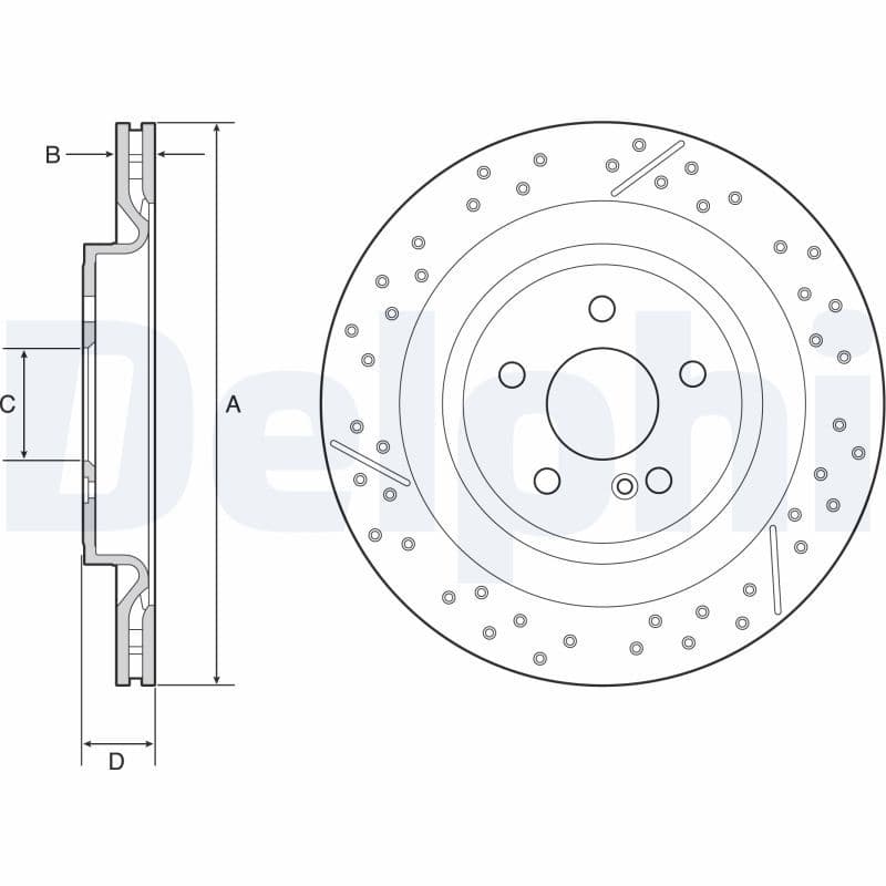 Disc frana DELPHI BG4958C