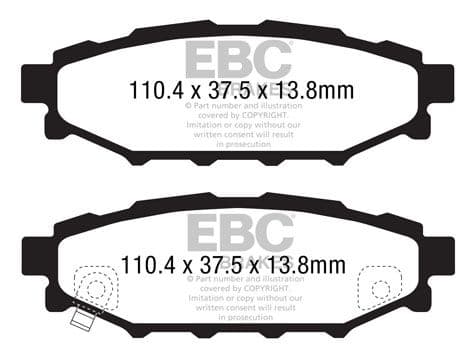 set placute frana,frana disc EBC Brakes DP1584