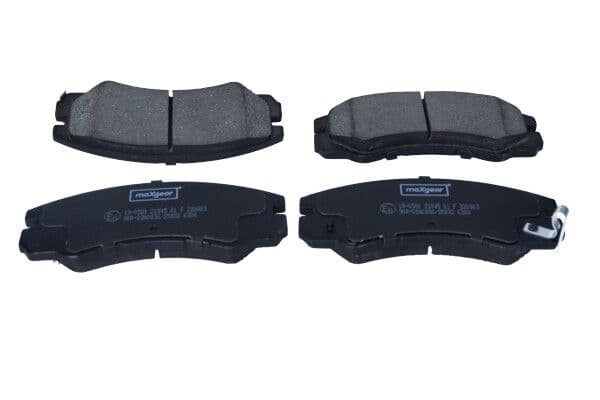 set placute frana,frana disc MAXGEAR 19-0581