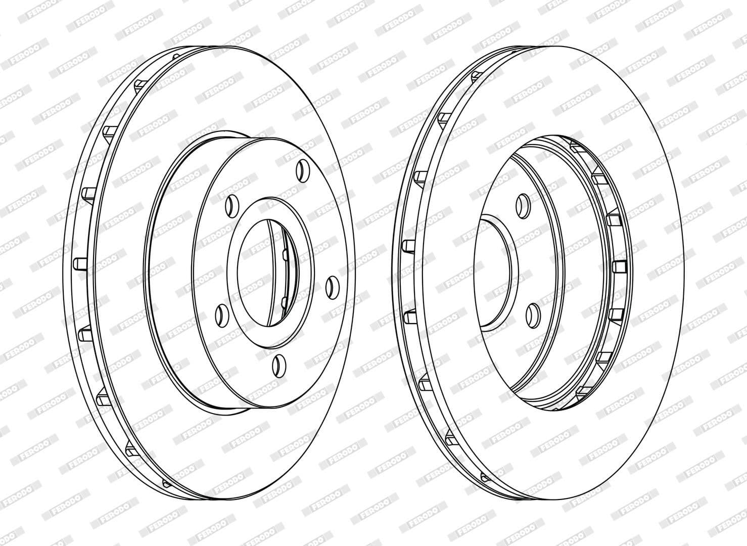 Disc frana FERODO DDF1169C