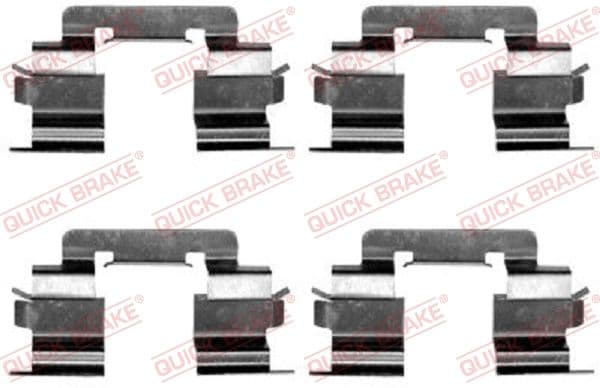 Set accesorii, placute frana QUICK BRAKE 109-1216
