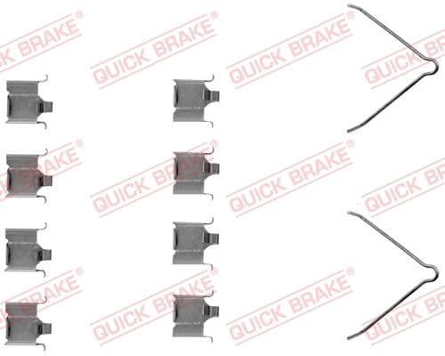 Set accesorii, placute frana QUICK BRAKE 109-1166