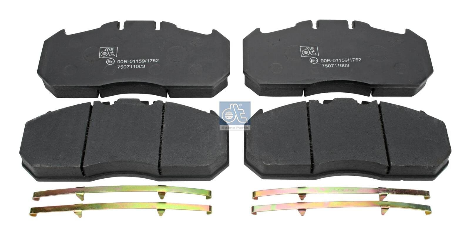set placute frana,frana disc DT Spare Parts 3.96400