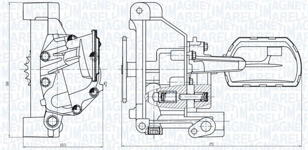 Pompa ulei MAGNETI MARELLI 351516000053