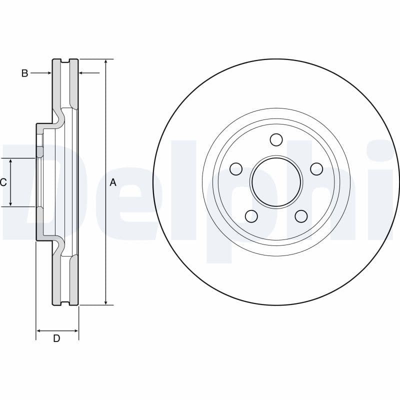 Disc frana DELPHI BG9203C