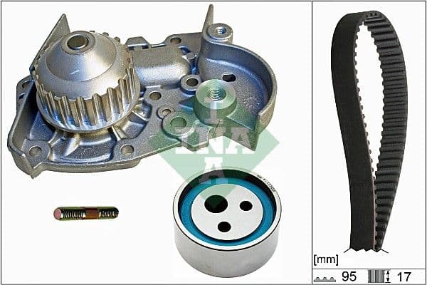 Set pompa apa + curea dintata Schaeffler INA 530 0018 31