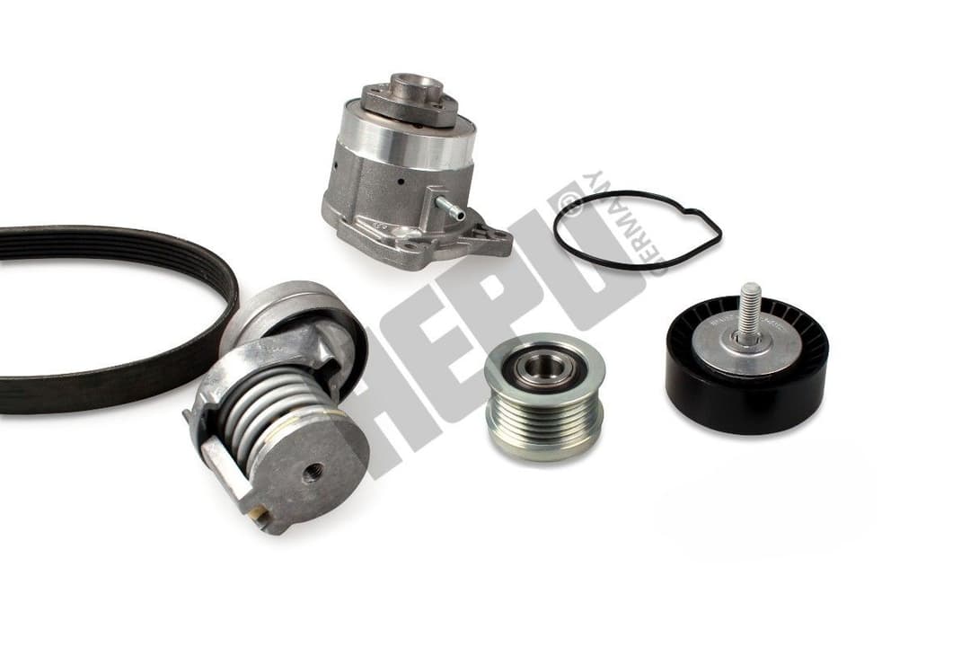 Pompa apa + Set curea transmisie cu caneluri HEPU PK06560