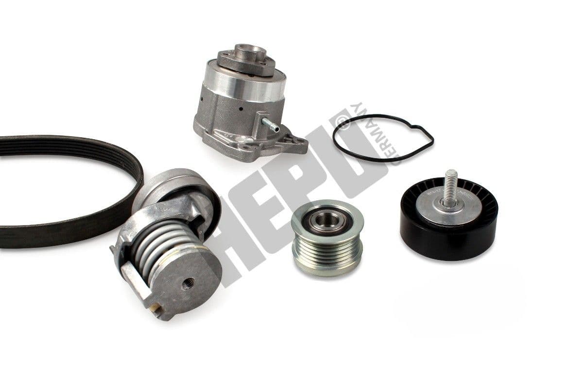 Pompa apa + Set curea transmisie cu caneluri HEPU PK06560