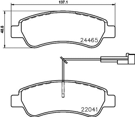 set placute frana,frana disc BREMBO PRIME LINE P 61 125