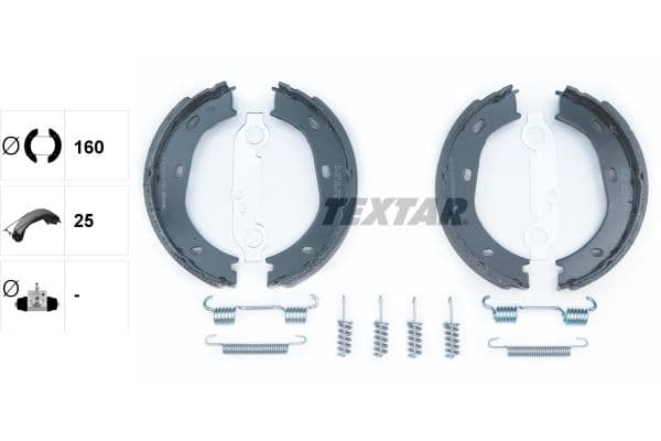 Set saboti frana, frana de mana TEXTAR 91025900