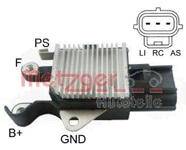 Regulator, alternator METZGER 2390033