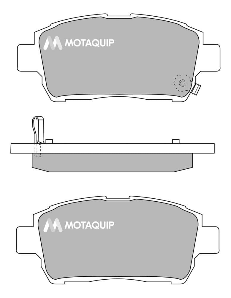 set placute frana,frana disc MOTAQUIP LVXL1012