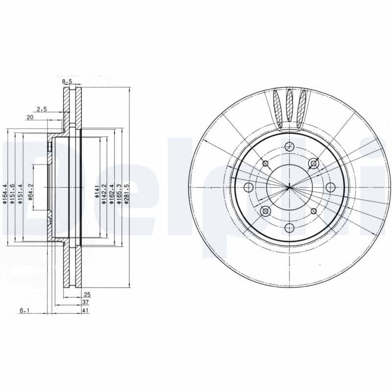 Disc frana DELPHI BG3516