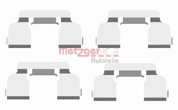 Set accesorii, placute frana METZGER 109-1698