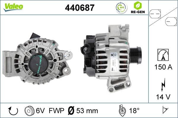 Generator / Alternator VALEO 440687