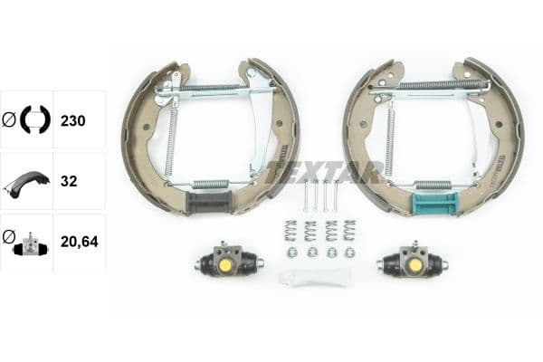 Set saboti frana TEXTAR Shoe Kit Pro 84052401