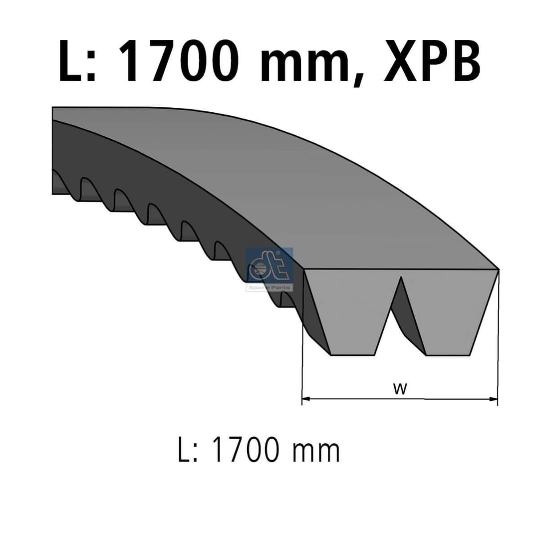 Set curea trapezoidala DT Spare Parts 4.80678