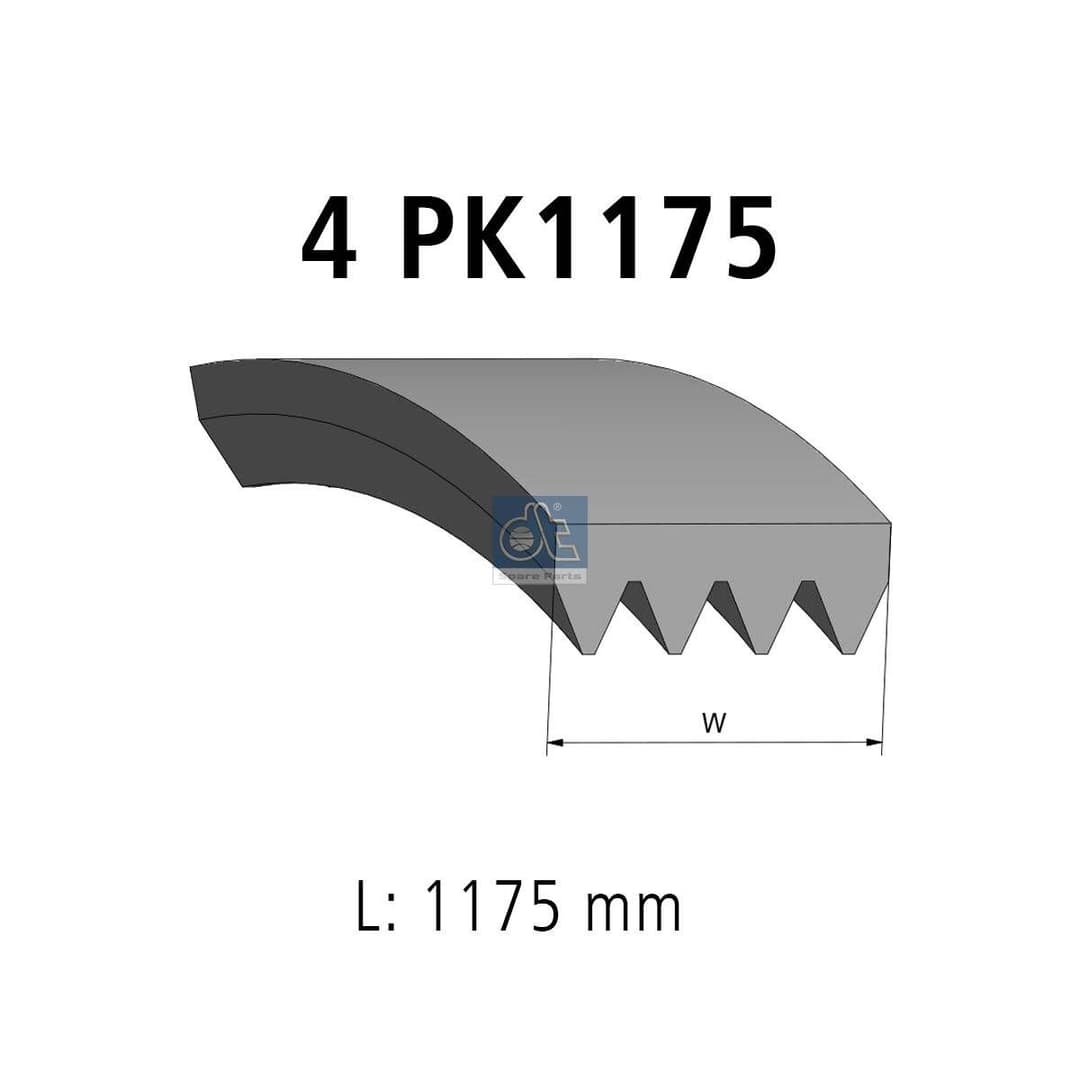 Curea transmisie cu caneluri DT Spare Parts 4.71065