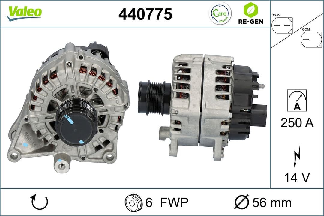 Generator / Alternator VALEO RE-GEN REMANUFACTURED 440775