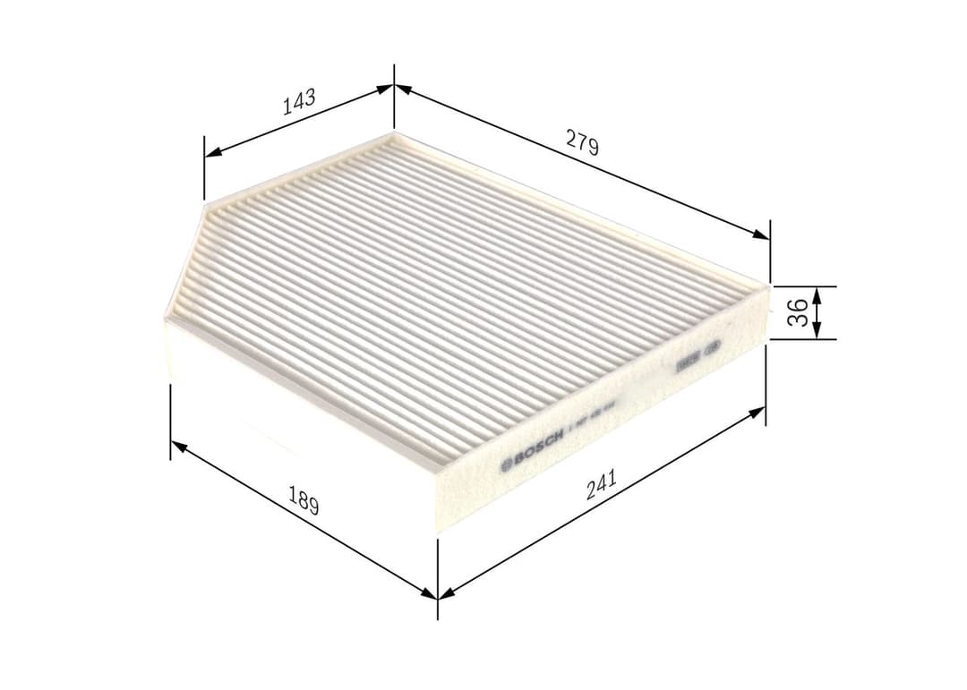 Filtru, aer habitaclu BOSCH 1 987 435 016