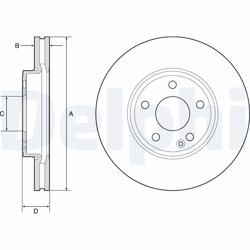 Disc frana DELPHI BG4788C