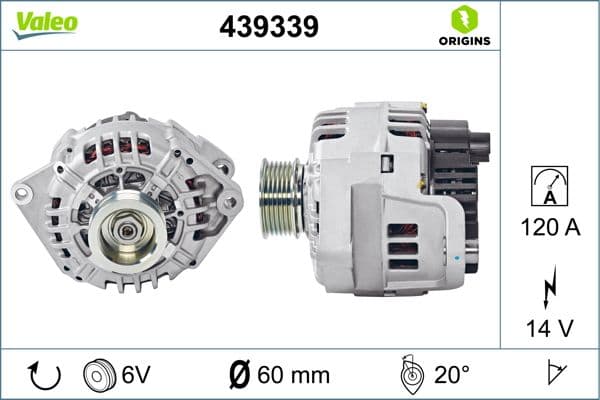 Generator / Alternator VALEO 439339